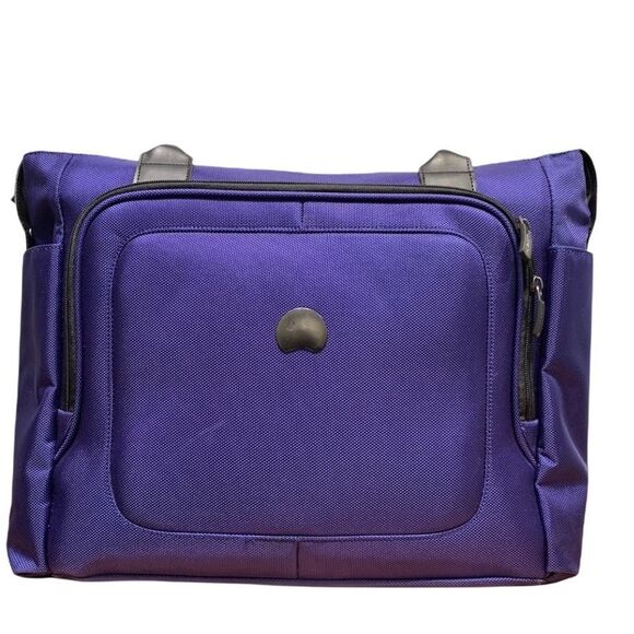 DELSEY Paris Cruise Tote Travel Purple Water Resistant Carry On Overnight Bag - Picture 2 of 5